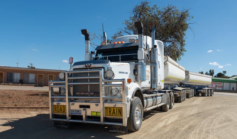 Road train truck