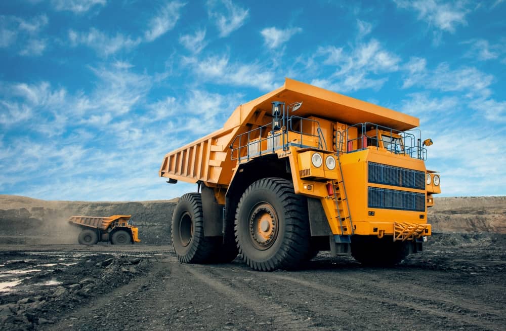 Large quarry dump truck.