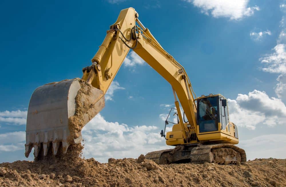 Excavators are another type of multiuse tool used at construction sites.