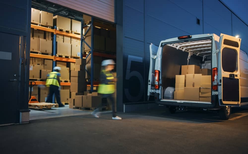 Couriers usually focus on speed, using trucks and airplanes to transport goods, and provide door to door service.